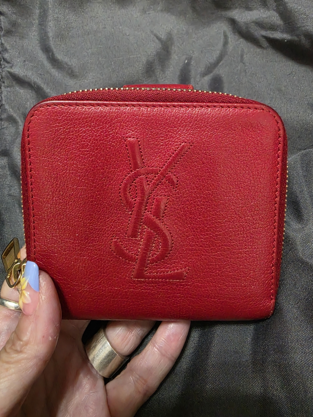 Saint Laurent Belle de Jour Zip Compact Wallet (YSL) - Picture 5 of 9
